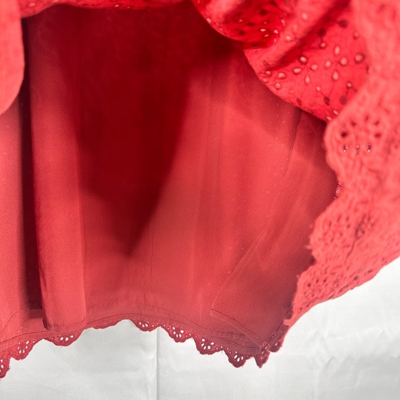 NWT Knox Rose Eyelet Burnt Orange Boho Summer Lined Dress Size Small - Picture 6 of 14